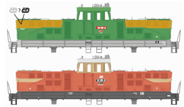 Obtisky TT016 - řada 110 ČD/ČDC